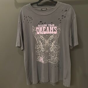 flutter oversized s/m tshirt